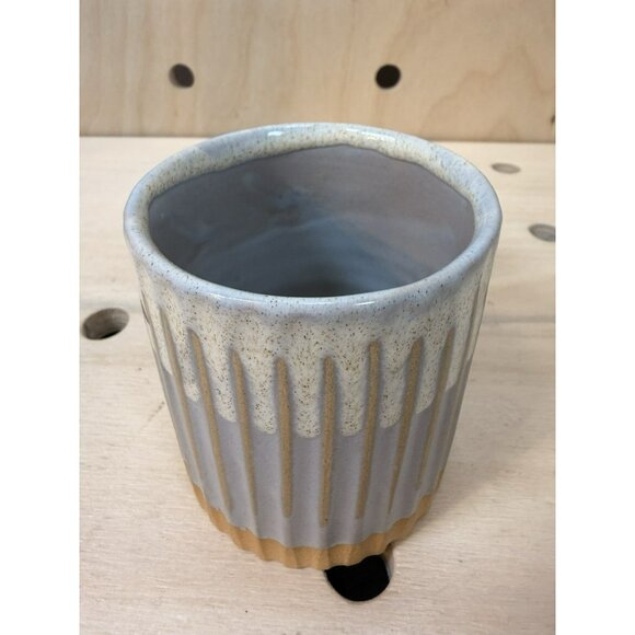 Serrv International Himalayan Ridge Ceramic Mug Nepal Hand Thrown Shaped Cup - Picture 5 of 9